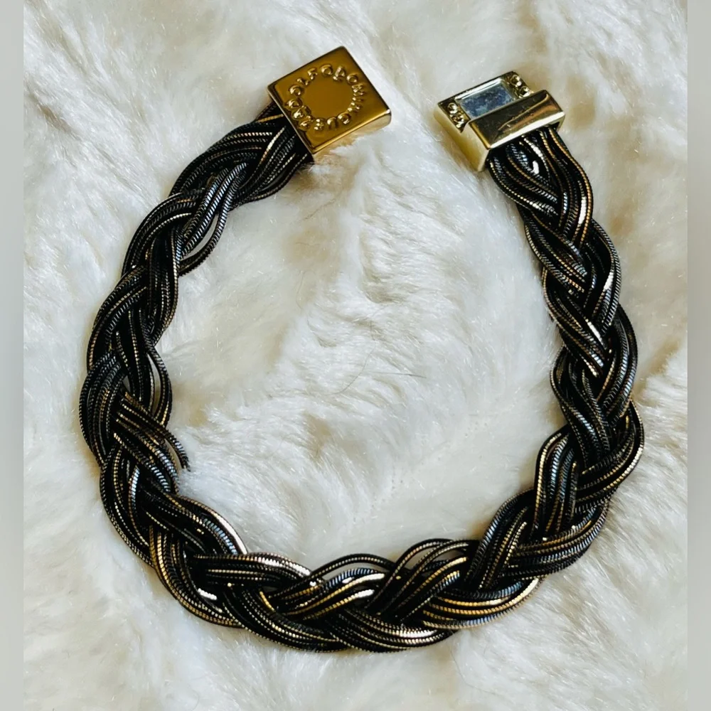 Adolfo Dominguez braided chain bracelet Unisex